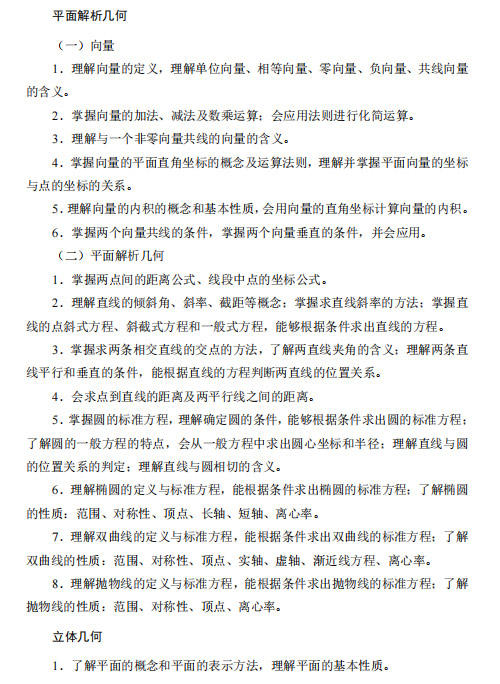 2022年河北省普通高等学校对口招生数学考试大纲第四页.jpg